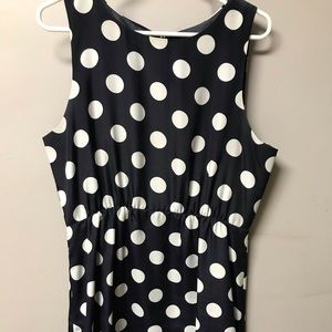 Navy polka dot J. Crew Dress